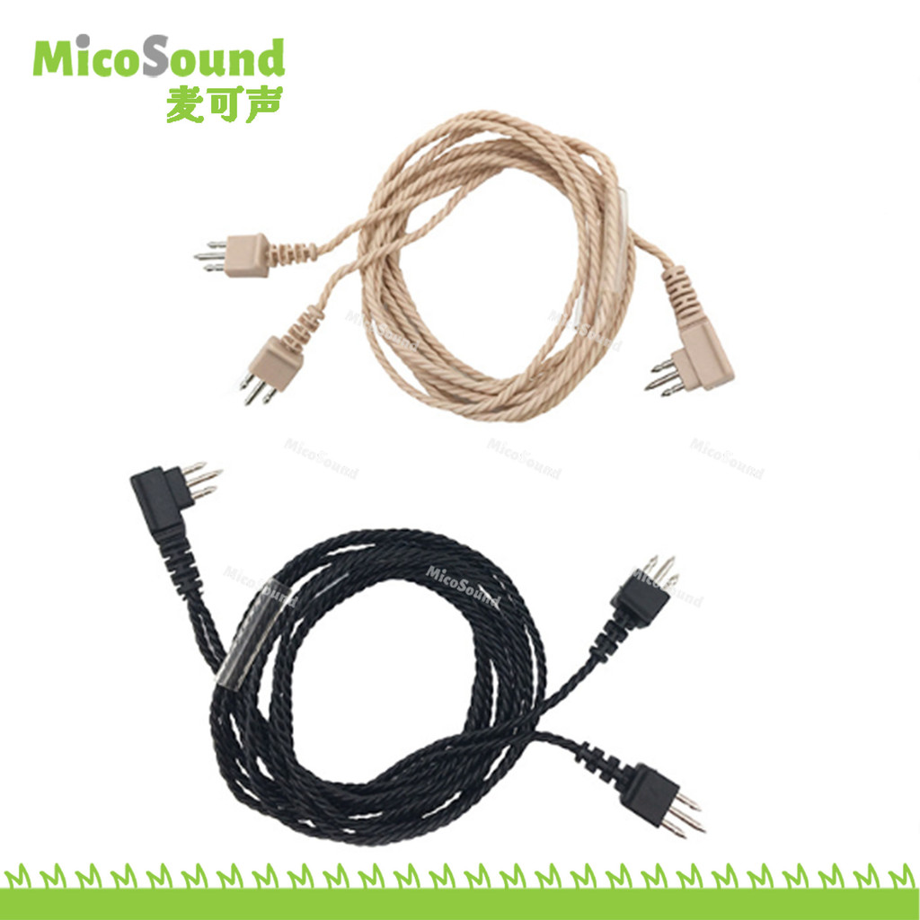 Acessórios para aparelhos auditivos de cassetes, cabo de fibra para fone de ouvido, cabo de fone de ouvido de cassetes d