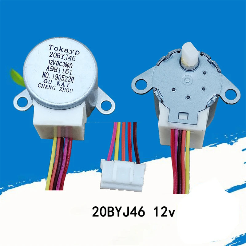 Motor de Passo para Defletor de Vento para Ar Condicionado Panasonic 20BYJ46, Motor de Vento com Hélice Oscilante Síncro