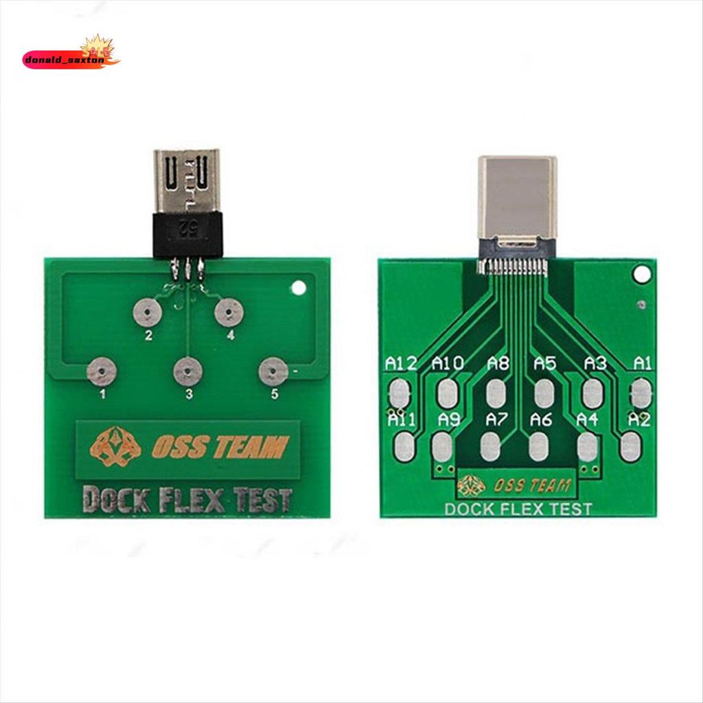 [Rápido D] TEAM 2 Unidades Micro-USB PCB Placa De Teste Doca De Carregamento Testador Flexível Para Andorid Mini Type-C