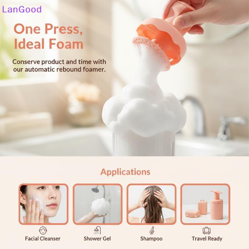 LanGood Espuma De Lavagem Facial Creme De Limpeza Bolha Antiga Para Pele Brilhante E Limpa 140ml Quente