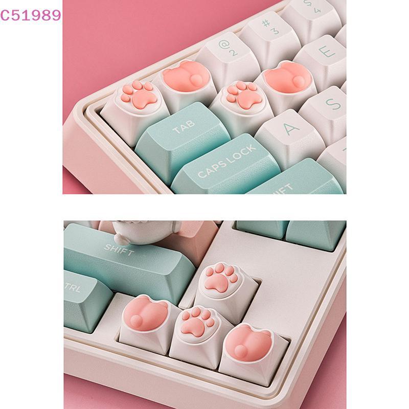 [kaan] Teclas De Pata De Gato Fofas Para Teclado Mecânico Cherry MX Switch DIY Tampa De Chave Personalizada De Silicone