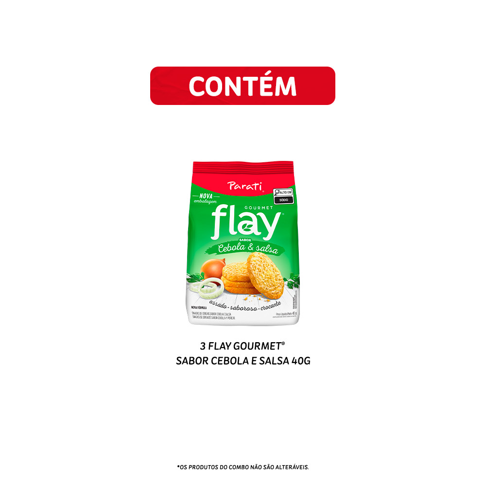 Combo Flay Gourmet Cebola e Salsa 40g 3 unidades — imagem 2 de 2