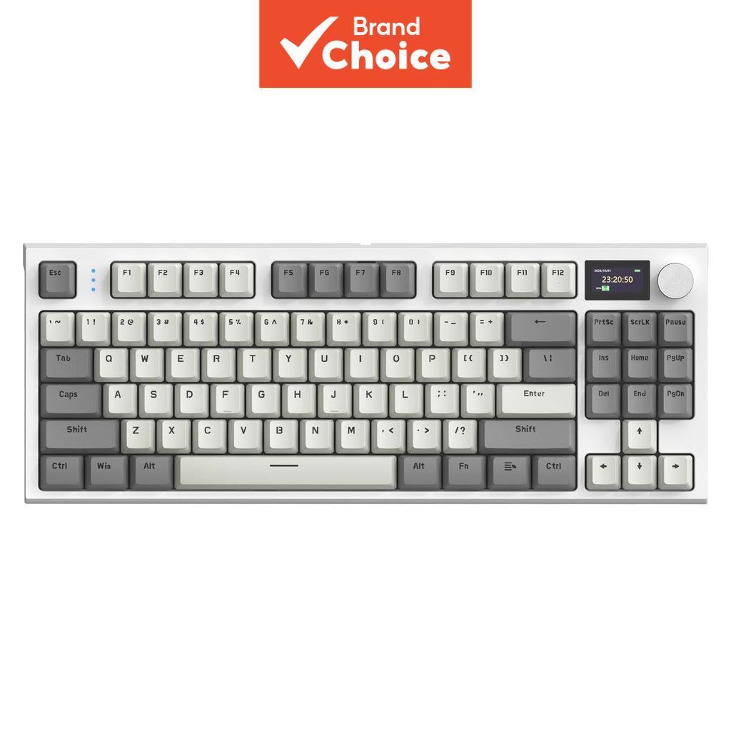 Teclado Mecânico Inteligente com Tela Shark de Ataque K86 75% 3 modos