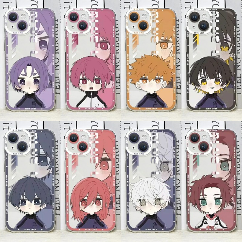 Anime BLUE LOCK Case Para Samsung Galaxy M54 M23 J4 J6 Plus J7 J2 Prime G530 A7 2018 TPU Transparente À Prova De Choque