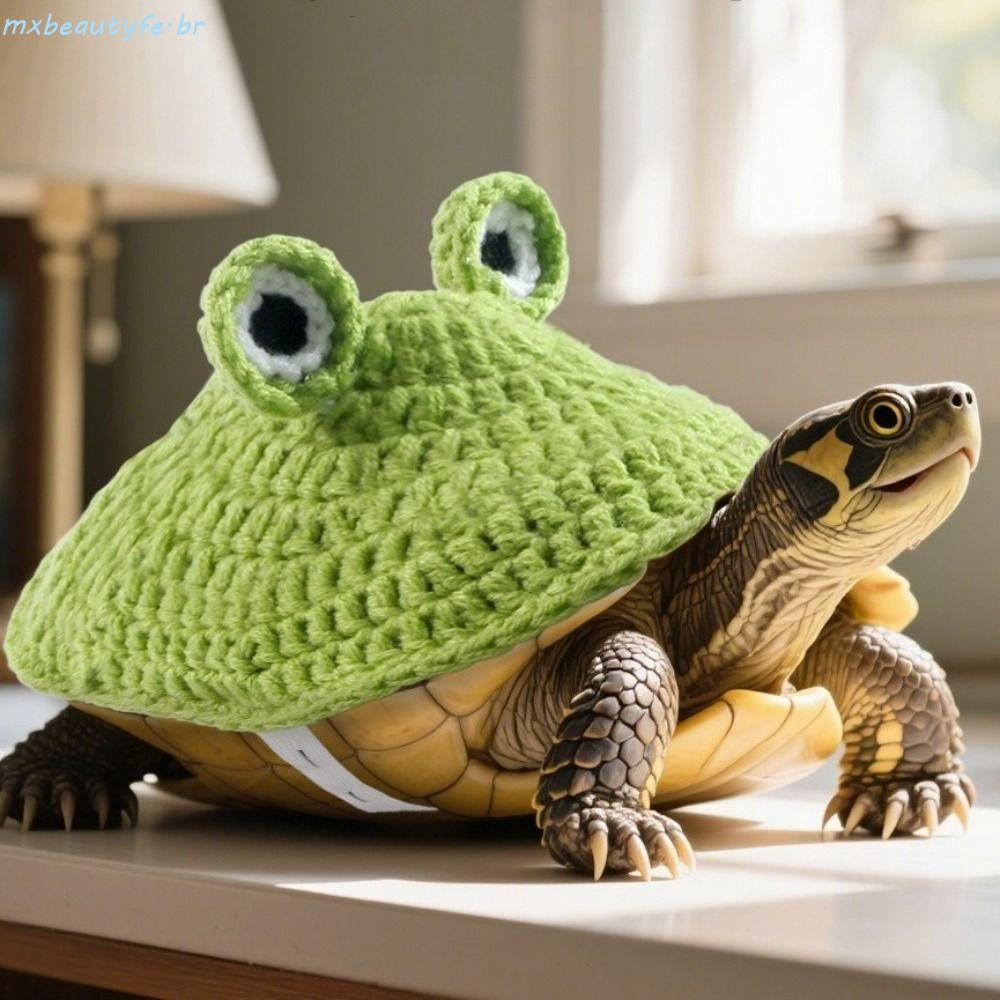 MXBEAUTYFE Roupas De Tartaruga Para Animais De Estimação , Suéter Sapo De Ajuste Flexível , Roupa De Animal De Desenho A