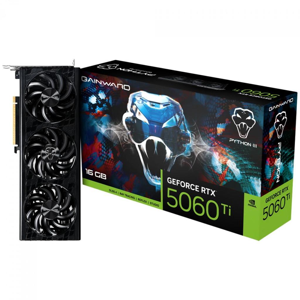 Placa de Vídeo Gainward NVIDIA GeForce RTX 5060 Ti Python III, 16GB, GDDR7
