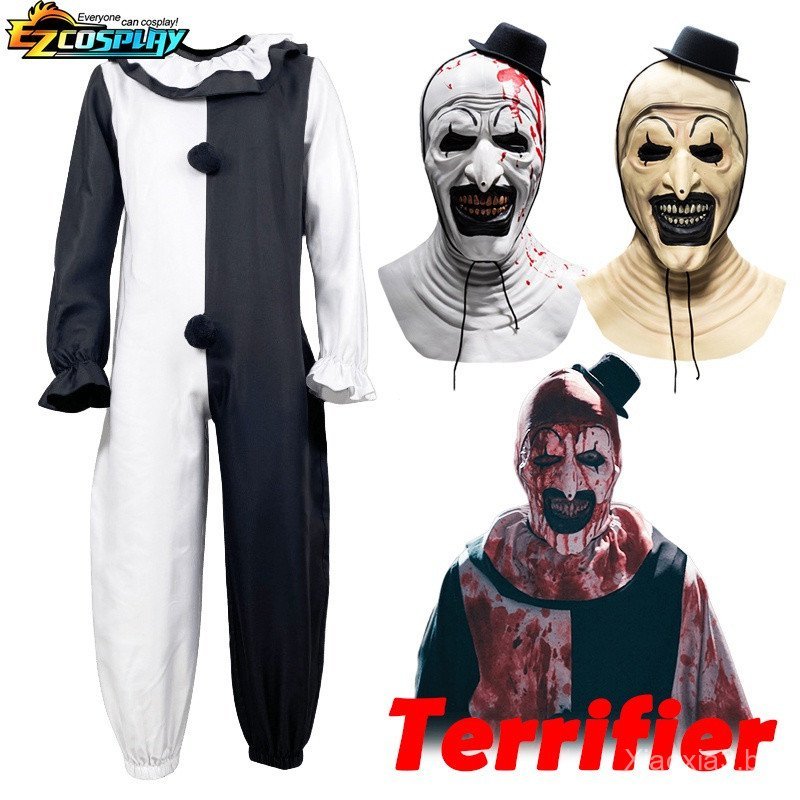 Fantasia de Palhaço para Cosplay de Halloween, Macacão Completo do Palhaço Artista de 'The Terrifier'