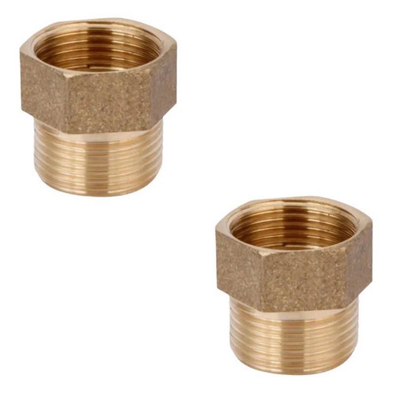Kit 2 Extensor Aumento Prolongador Torneira Curto Rosca 1/2'
