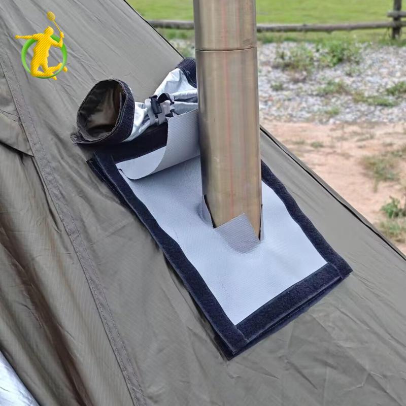 [Asiyy] Kit De Tomada De Fogão De Ventilação De Tubo À Prova De Fogo Pano De Proteção Contra Chuva Resistente Ao Calor P