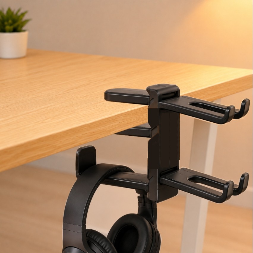 Suporte Headset Headphone Fone de Ouvido Gamer Mesa Prateleira - Mais Organização