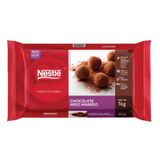 Chocolate Meio Amargo Nestlé Profissional 1kg | Ideal para Confeitaria em Oferta na Shopee