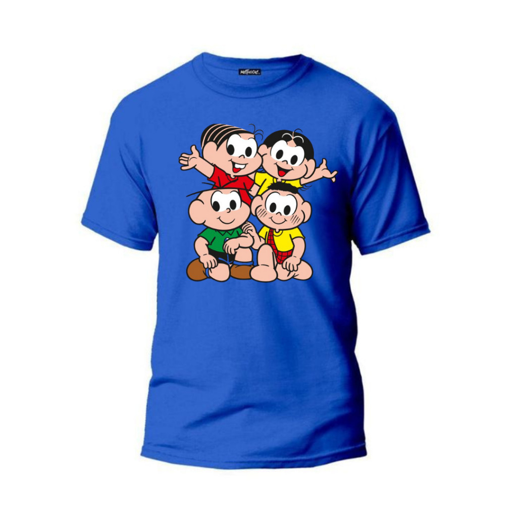 Camiseta blusa Infantil turma da Mônica Diversas Estampas Para Escolher 100% Algodão