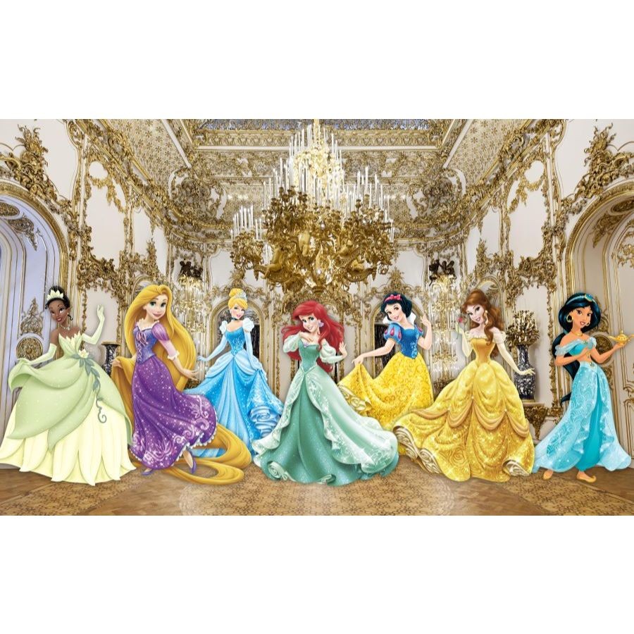 Painel FUNDO FOTOGRÁFICO tecido sublimado 2,20m (L) x 1,60m (A) PRINCESAS em Oferta na Shopee