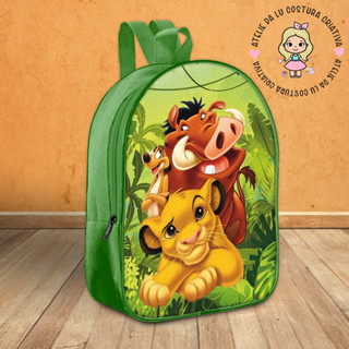 Mochila Rei Leão 26x20 em nylon personalizada em Oferta na Shopee