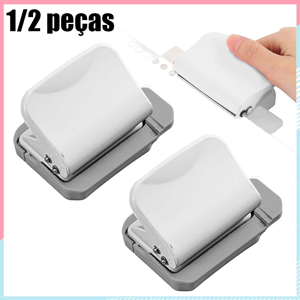 1/2 peça perfurador de 6 furos folha solta perfurador de papel ferramenta de escritório doméstico A4 B5