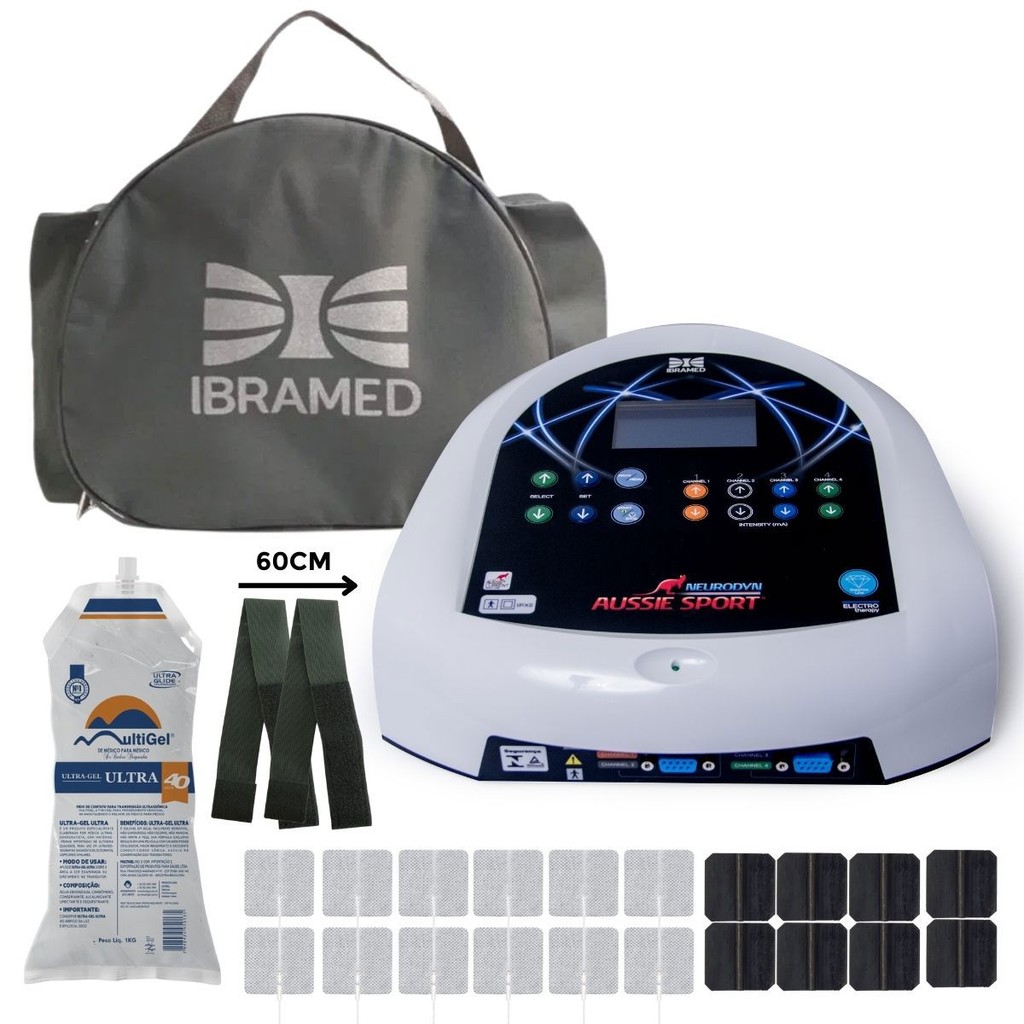 Neurodyn Aussie Sport  Ibramed Kit Eletrodo Autocolantes Eletroestimulação em Oferta na Shopee