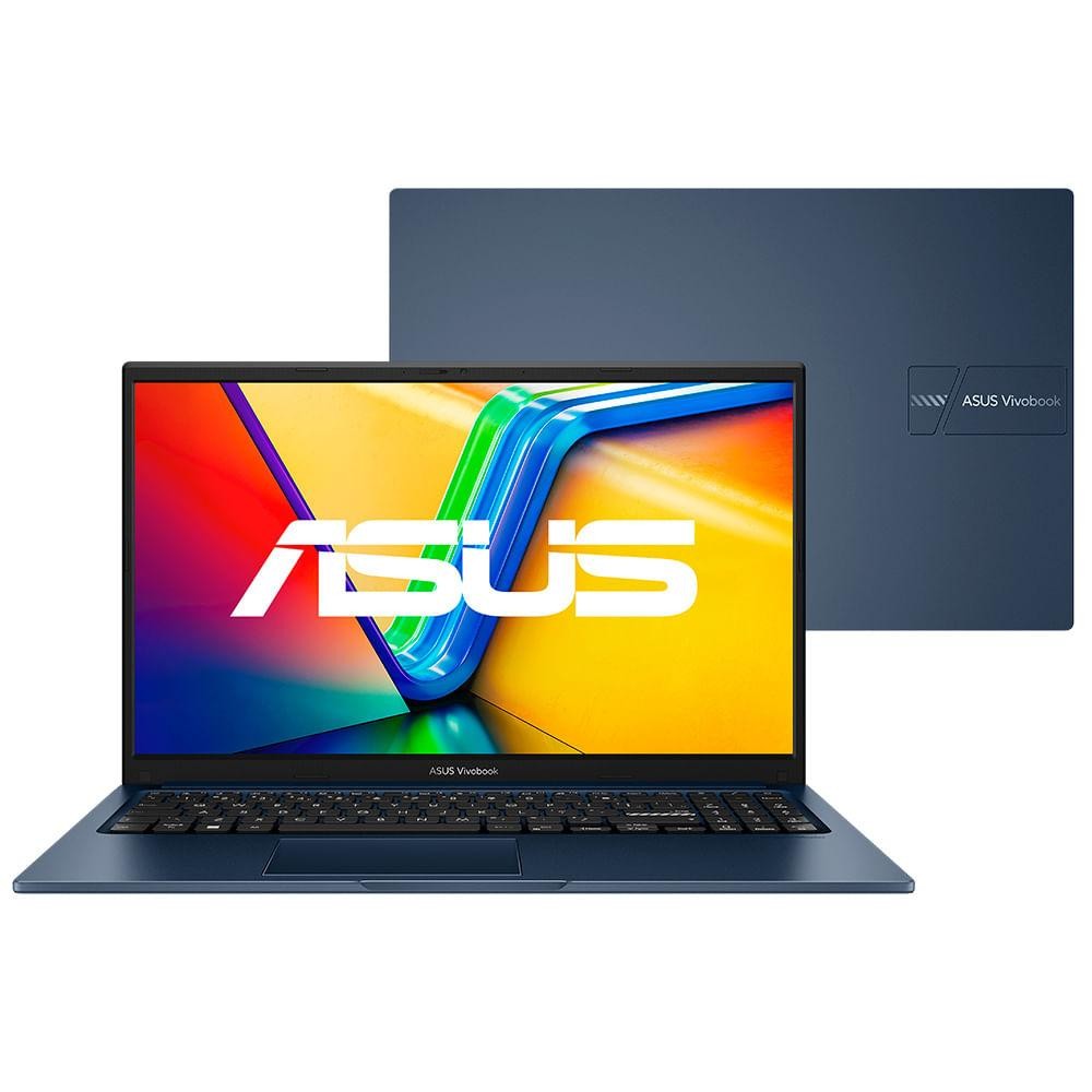 Notebook ASUS VivoBook 15, Intel Core i5 13ªGer, 8GB, 512GB SSD, W11 Home, 15.6'' FHD, Quiet Blue - X1504VA-NJ1743W em Oferta na Shopee