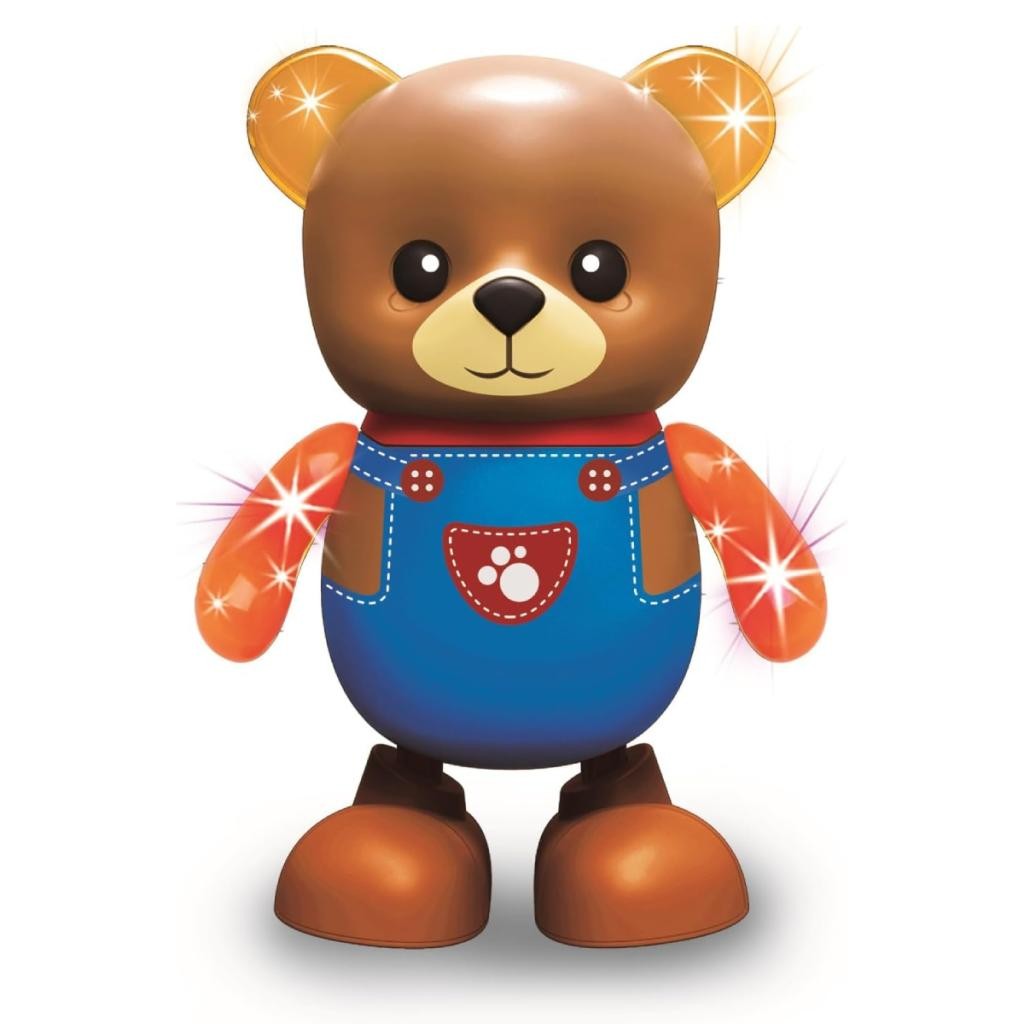 Robô Urso Dançarino Dança Comigo Luz Som Movimento Fofo Divertido Infantil Interativo