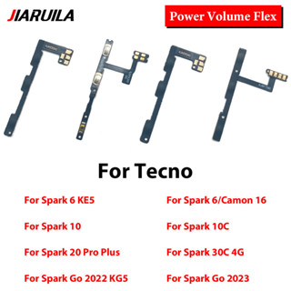 Para Tecno Spark 4 6 8 8C 10 10C 20 Pro Plus 20C 30C 4G Camon 16 Liga/Desliga Chave Mudo Botão De Volume Fita Cabo Flexí em Oferta na Shopee