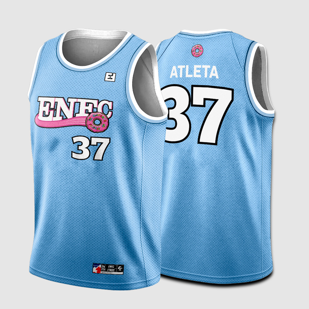 Camiseta Regata de Basquete Academia Treino Musculação Confortavel Azul Claro