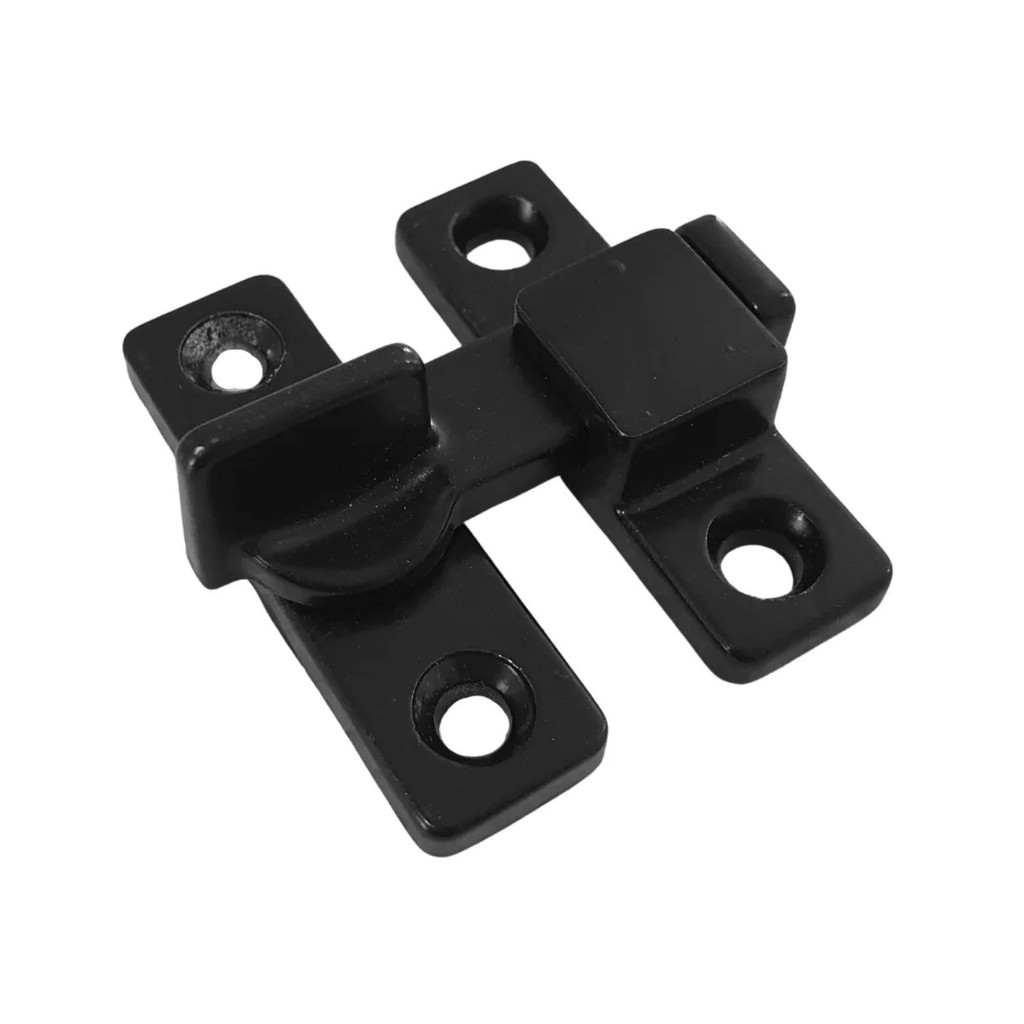 Tranqueta C/ Bico Trinco Porta Alumínio Zamac Preto Unidade em Oferta na Shopee