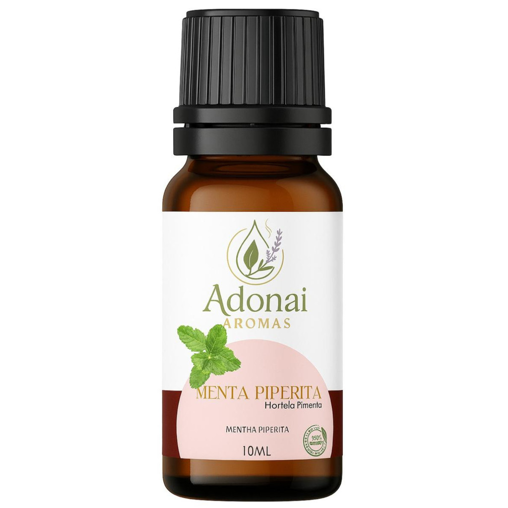 Óleo Essencial de Menta Piperita e Hortelã Com Pimenta 10ml Orgânico Puro - Adonal
