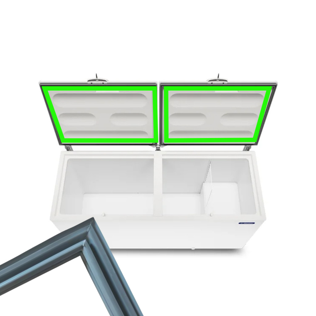 Borracha Porta Freezer Horizontal Para Metalfrio Da550