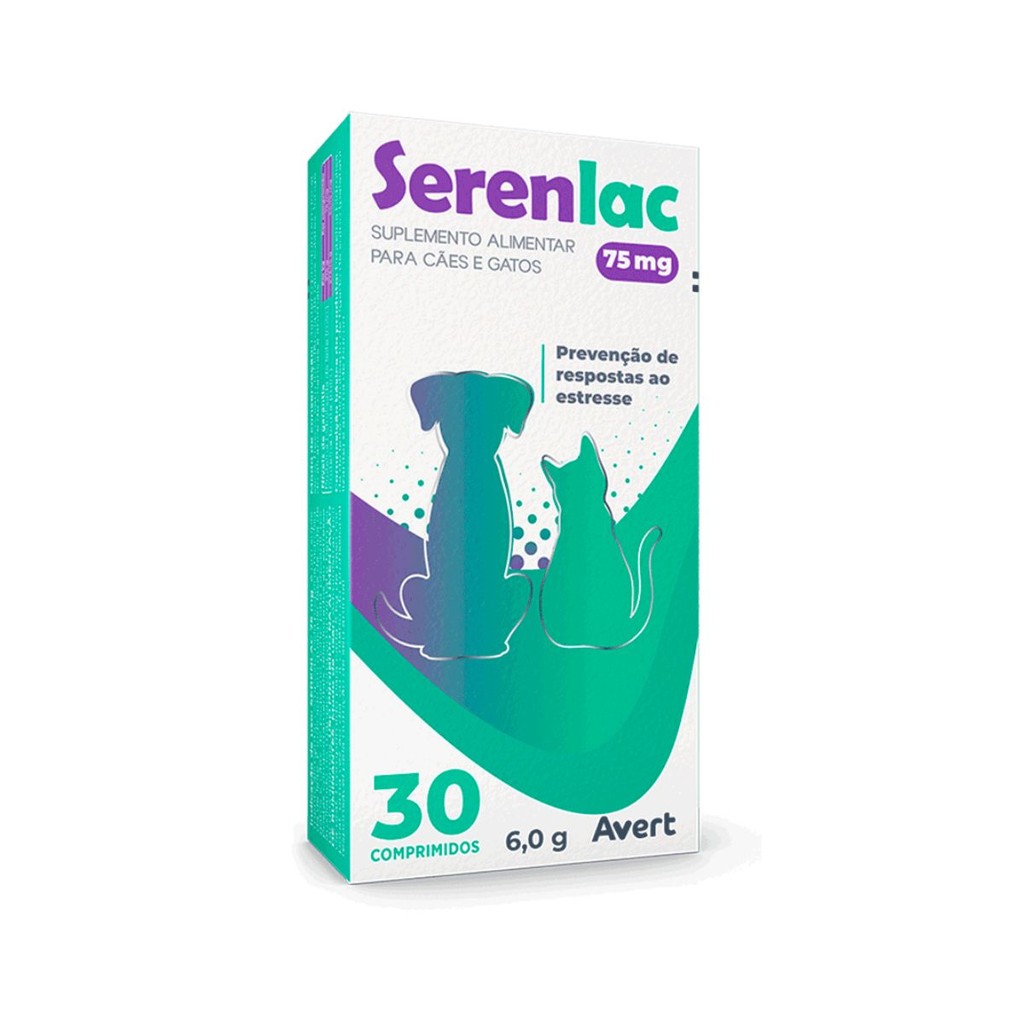 Serenlac 75mg Suplemento Alimentar C/ 30 comprimidos - Avert
