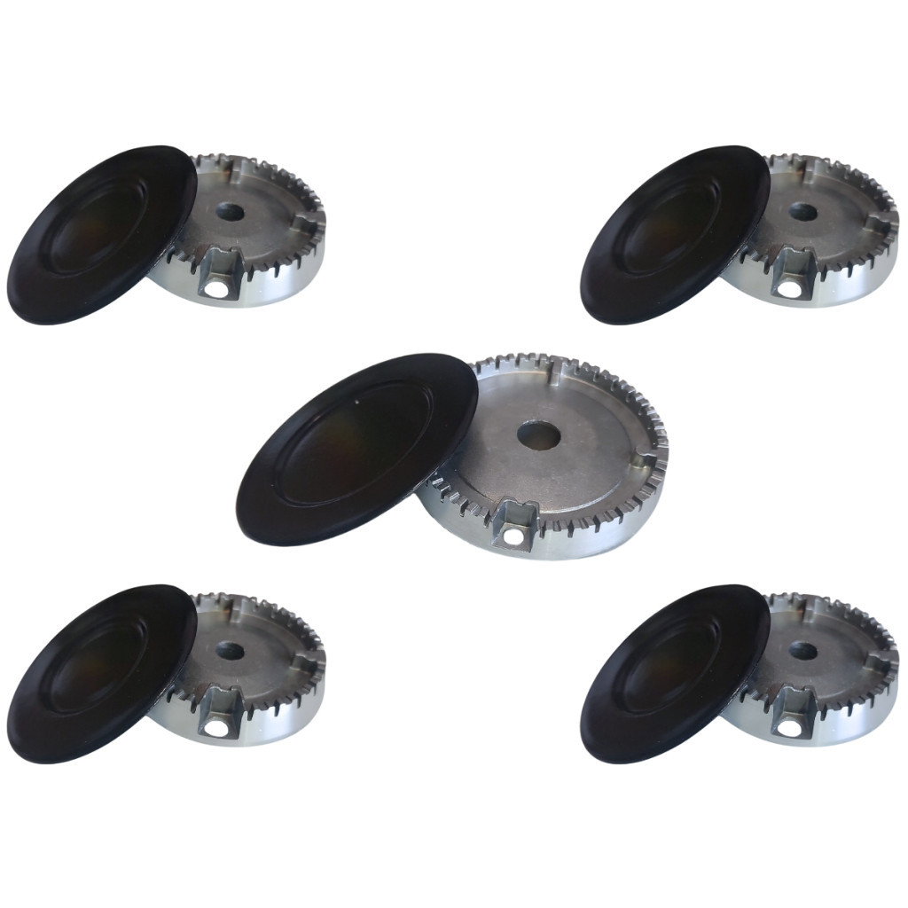 kit 5 bocas para fogao atlas agile antigo 4 bocas medias 1 grande central