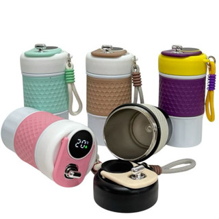 Novo Copo Térmico 350ml Reutilizável com Tampa Vedante e Alça – Mantém Bebida Quente ou Fria, Ideal p/ Café, Chá e Suco em Oferta na Shopee