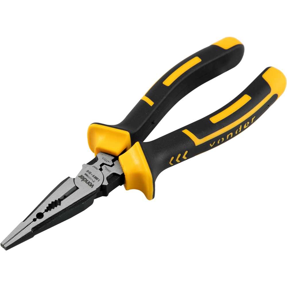 Alicate Bico Meia-Cana Reto 7 Para Eletricista Com Vonder em Oferta na Shopee