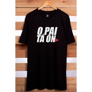 Camiseta Masculina O pai ta ON Plus Size 100% Algodão Manga Curta Gola Redonda Gogocloset