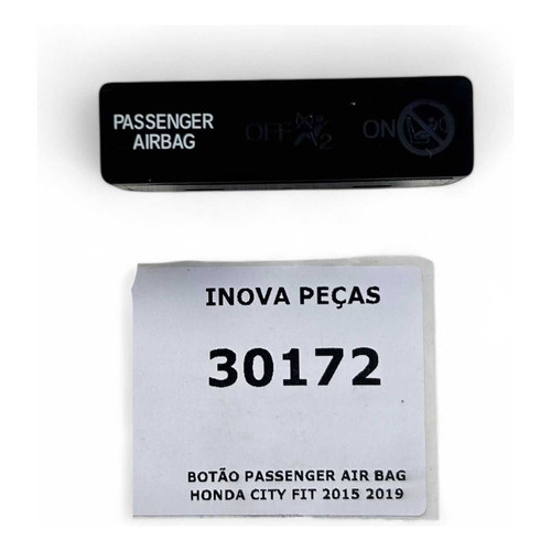 Botão Passenger Air Bag Honda City Fit 2015 2019