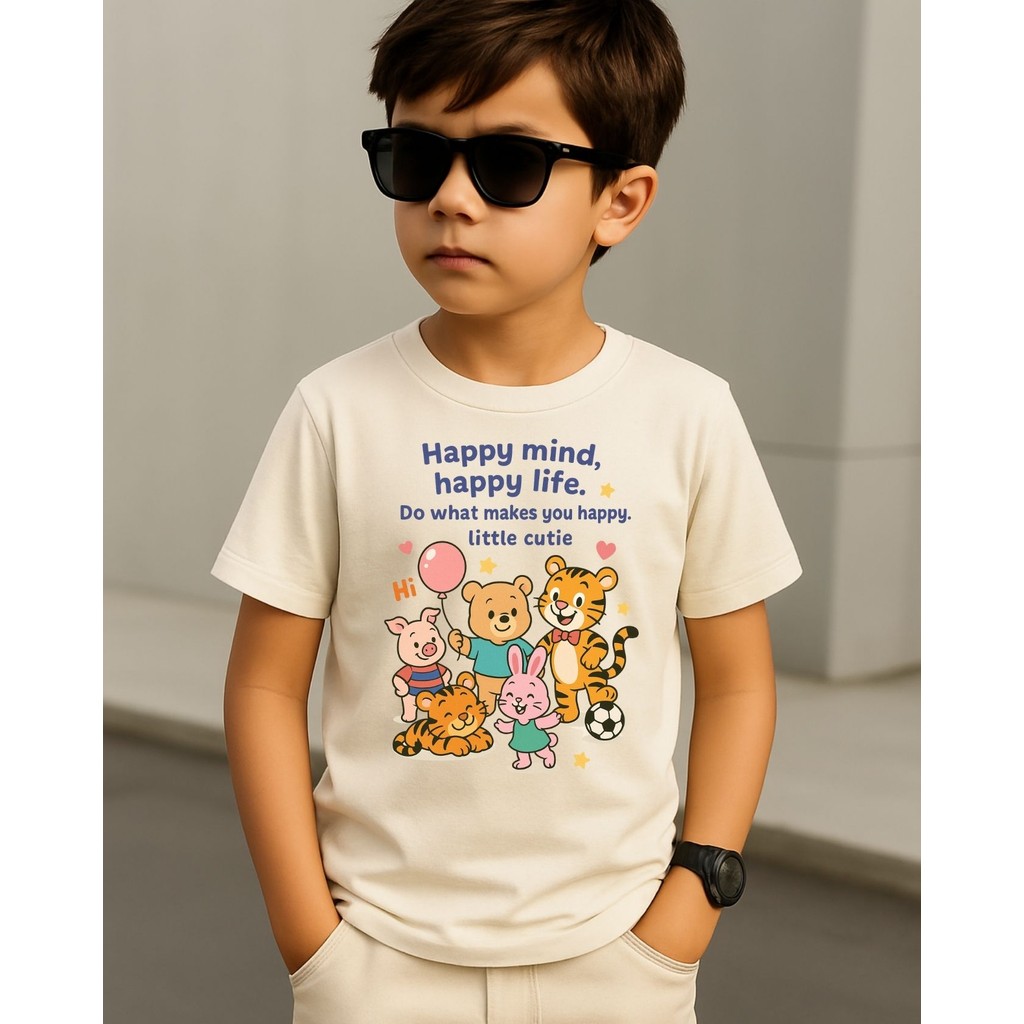 Camiseta Bebê Algodão 100% Estampa Divertida Personagens Fofos