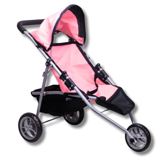 Carrinho de Boneca Com 3 Rodas Premium Rosa - Castela em Oferta na Shopee