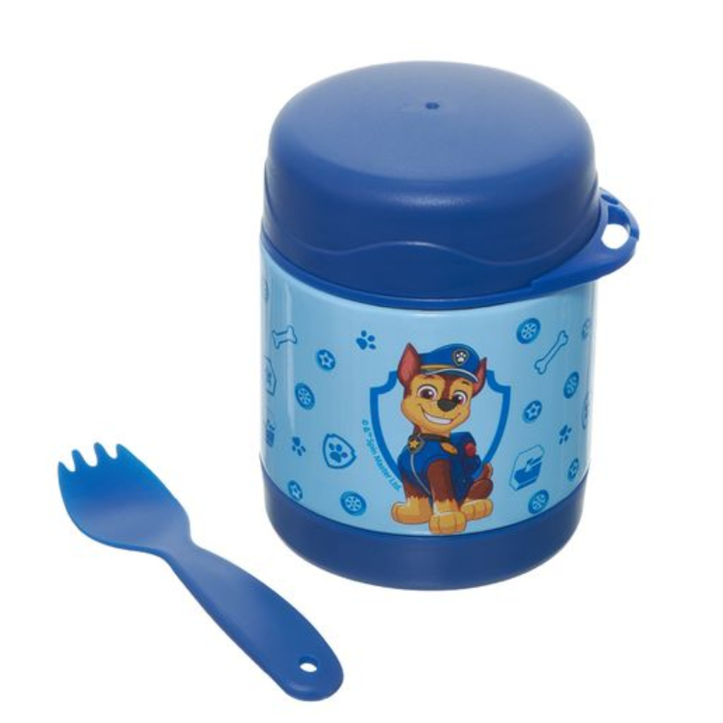 Pote Térmico Inox Infantil C/Talher 300ml Patrulha Canina