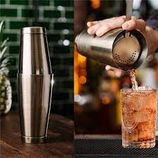Coqueteleira Alumino Inox Drinks Bar Batida Taça Balança Chacoalha Limão Preparo Bebida Pote