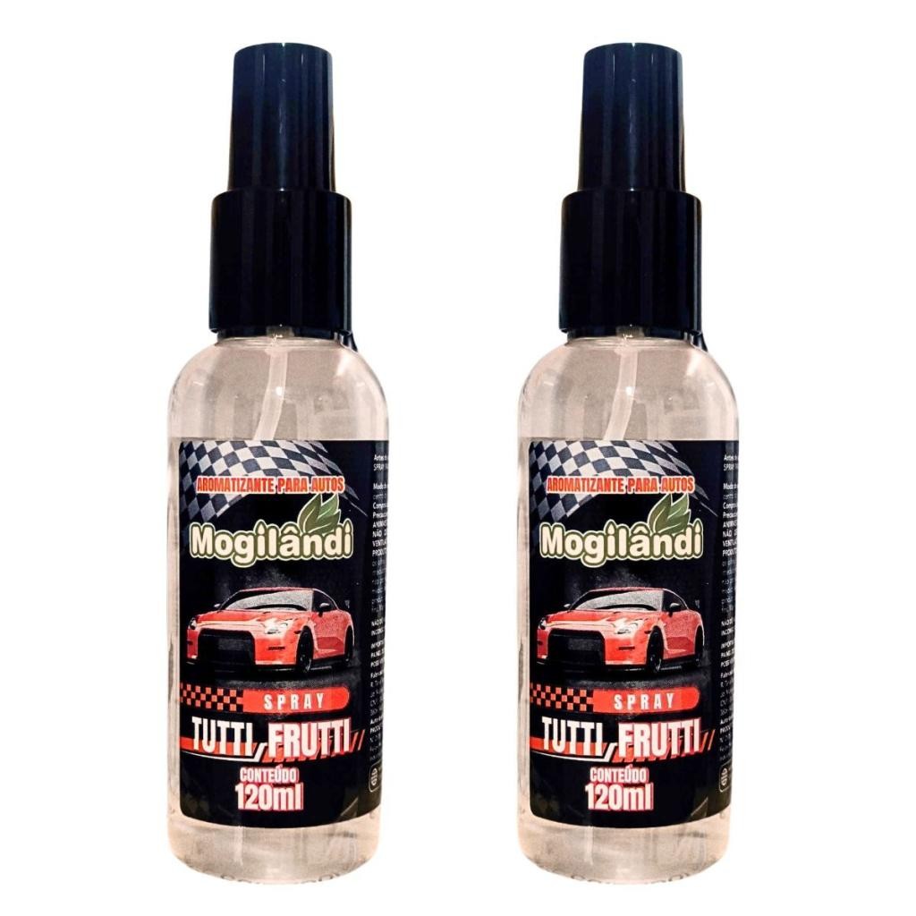 Kit 2 Cheirinho Tutti Frutti Spray Automotivo Aromatizante 120ml - Mogilandi em Oferta na Shopee