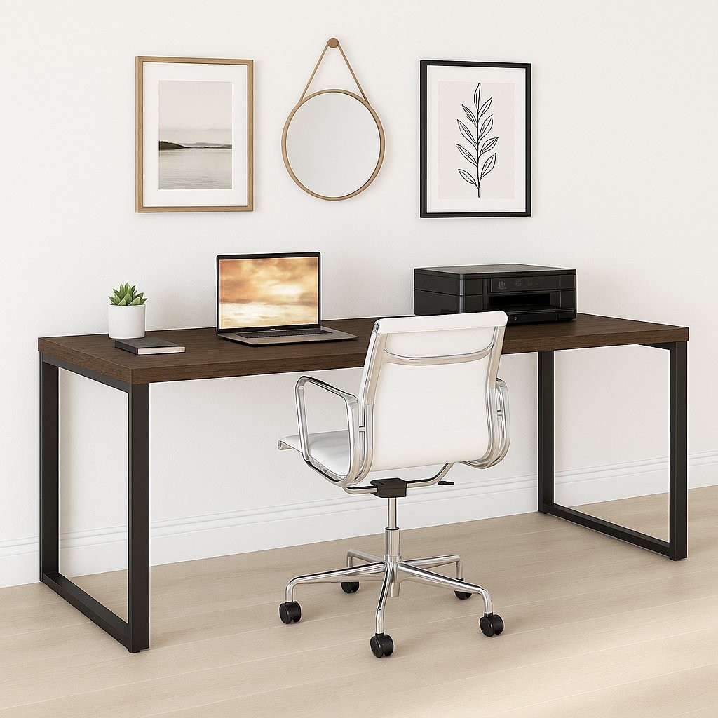 Escrivaninha Mesa Escritório Diretor 190cm Office Carvalho/Munique em Oferta na Shopee