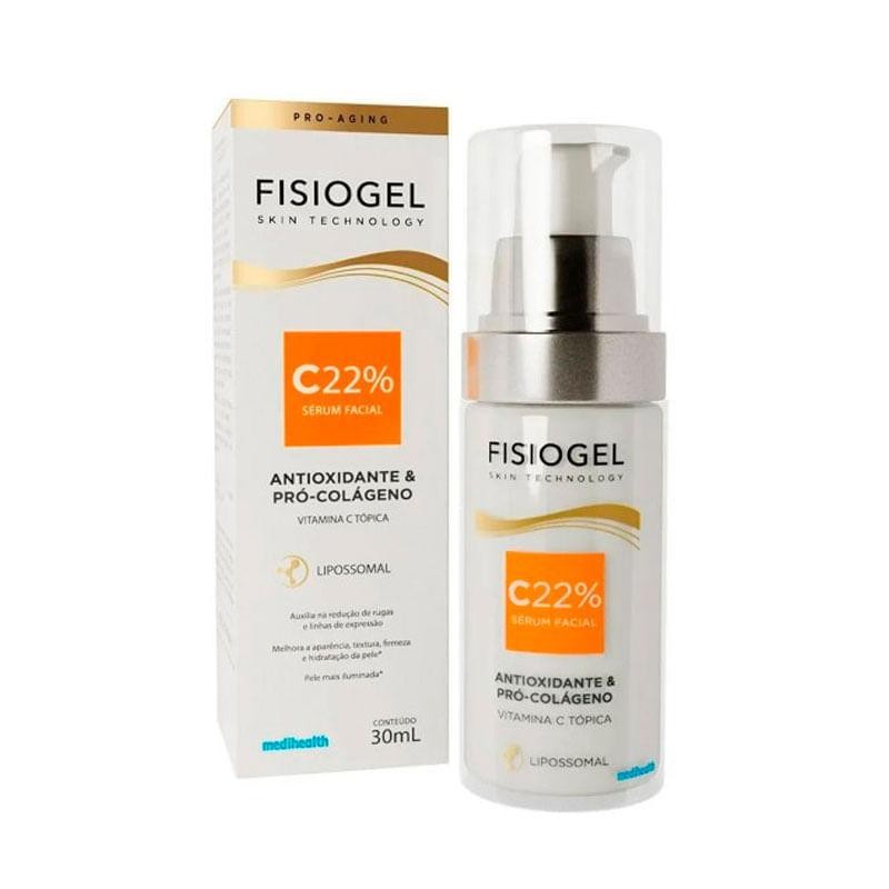 Sérum Facial Fisiogel C22% Antioxidante e Pró-Colágeno 30ml em Oferta na Shopee