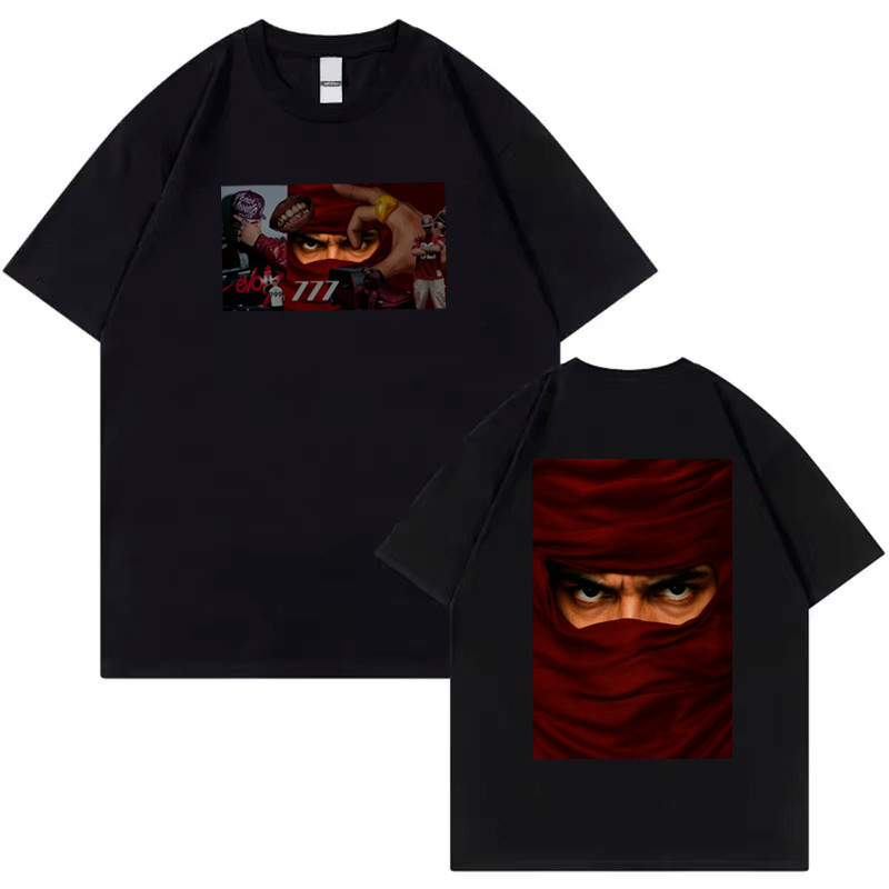 Camiseta Básica Cantor Trap Veigh Camisa 100% Algodão Streetwear Temos Plus Size Lançamento - Envio Rápido — imagem 2 de 2