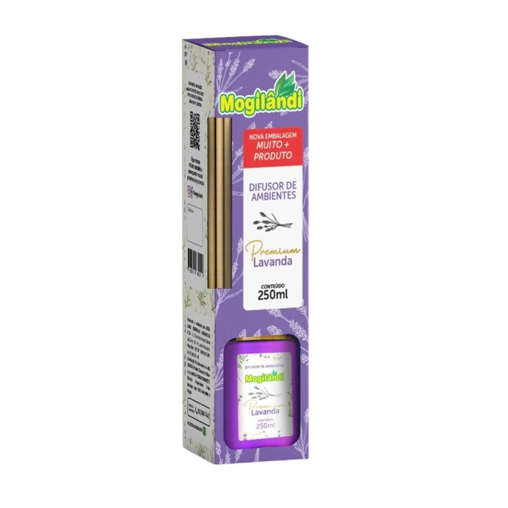 Difusor de Ambientes Premium Mogilândi Lavanda – 250ml
