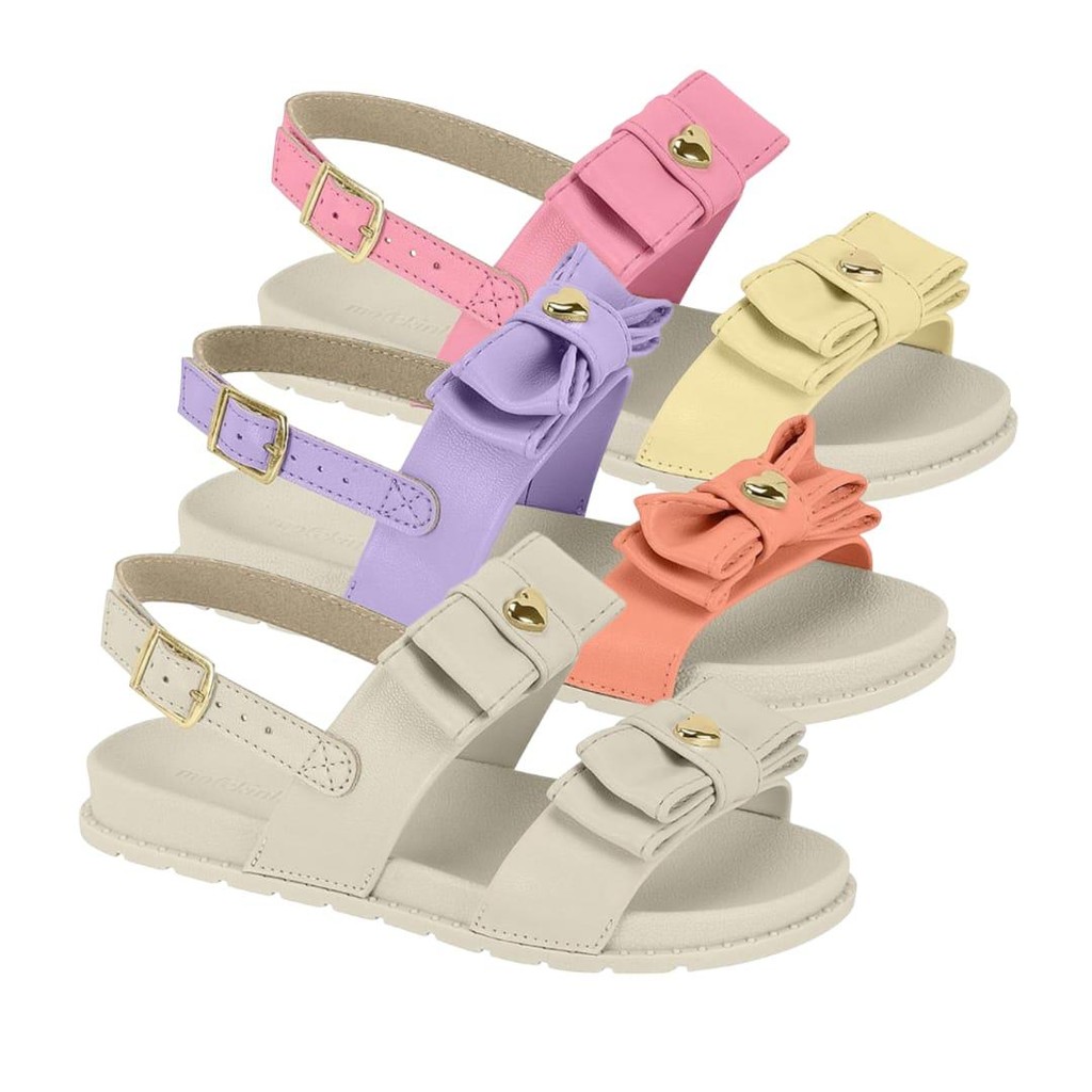 Sandalia Infantil Menina Laço Fivela Molekinha 2341128