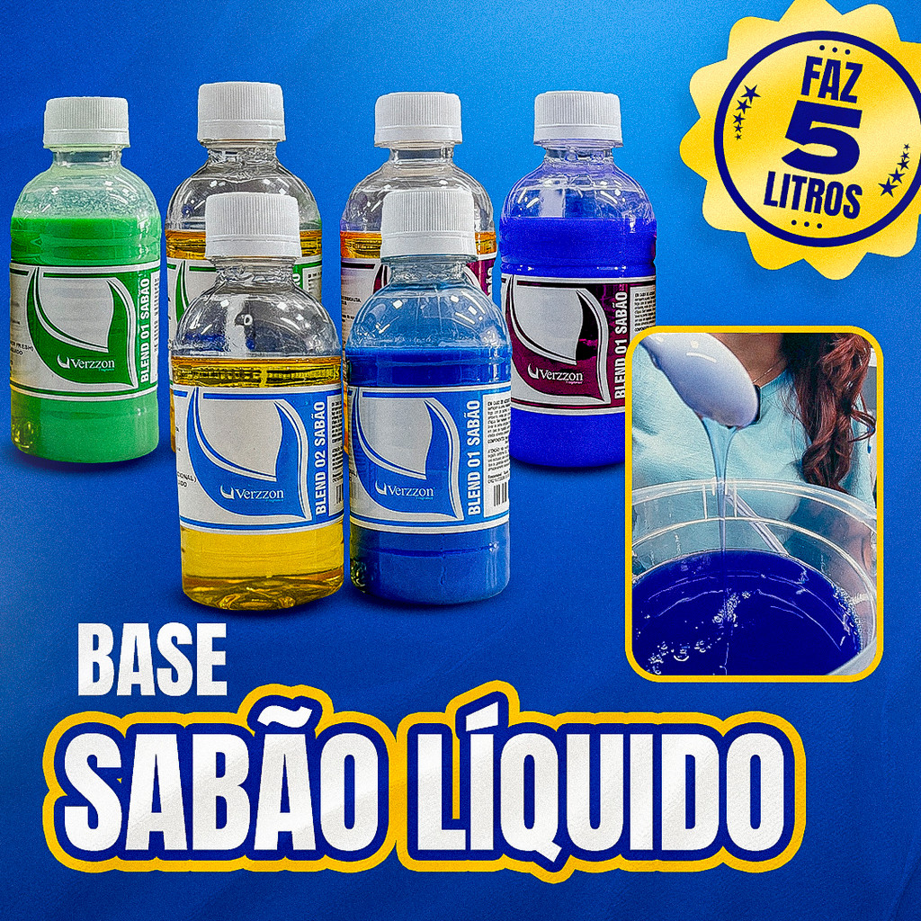 Base kit sabão líquido Verzzon faz 5 litros lava-roupas FÁCIL DE FAZER!