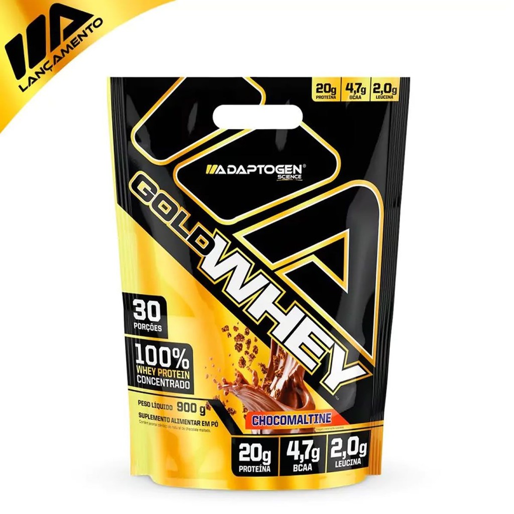 Gold Whey - 900g Refil Chocomaltine - Adaptogen em Oferta na Shopee