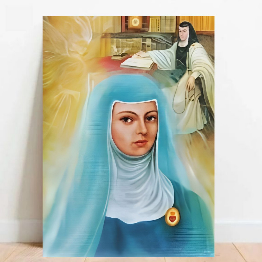 Quadro Placa Decorativa Joanna de Ângelis Espiritismo Espiritualismo Religião Brasileira 03