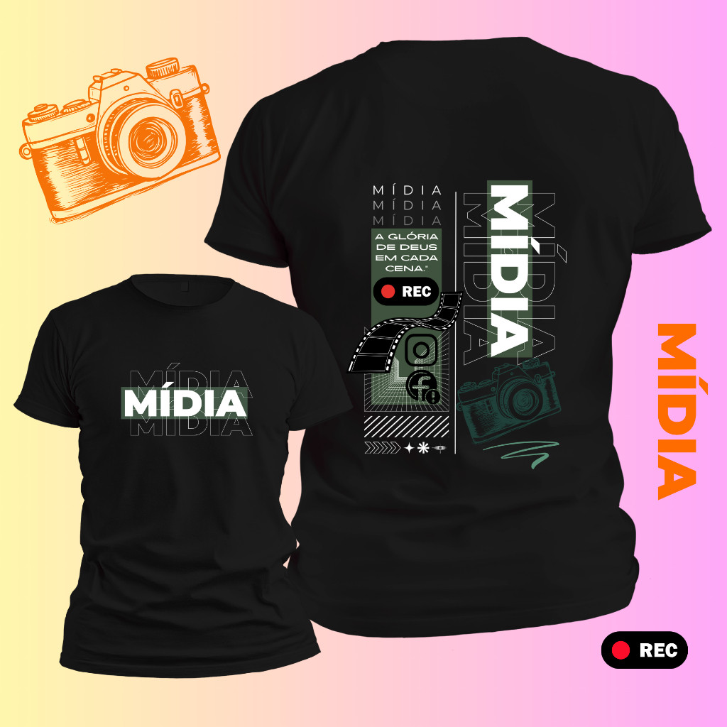 camiseta midia personalizadas cristã — imagem 2 de 2
