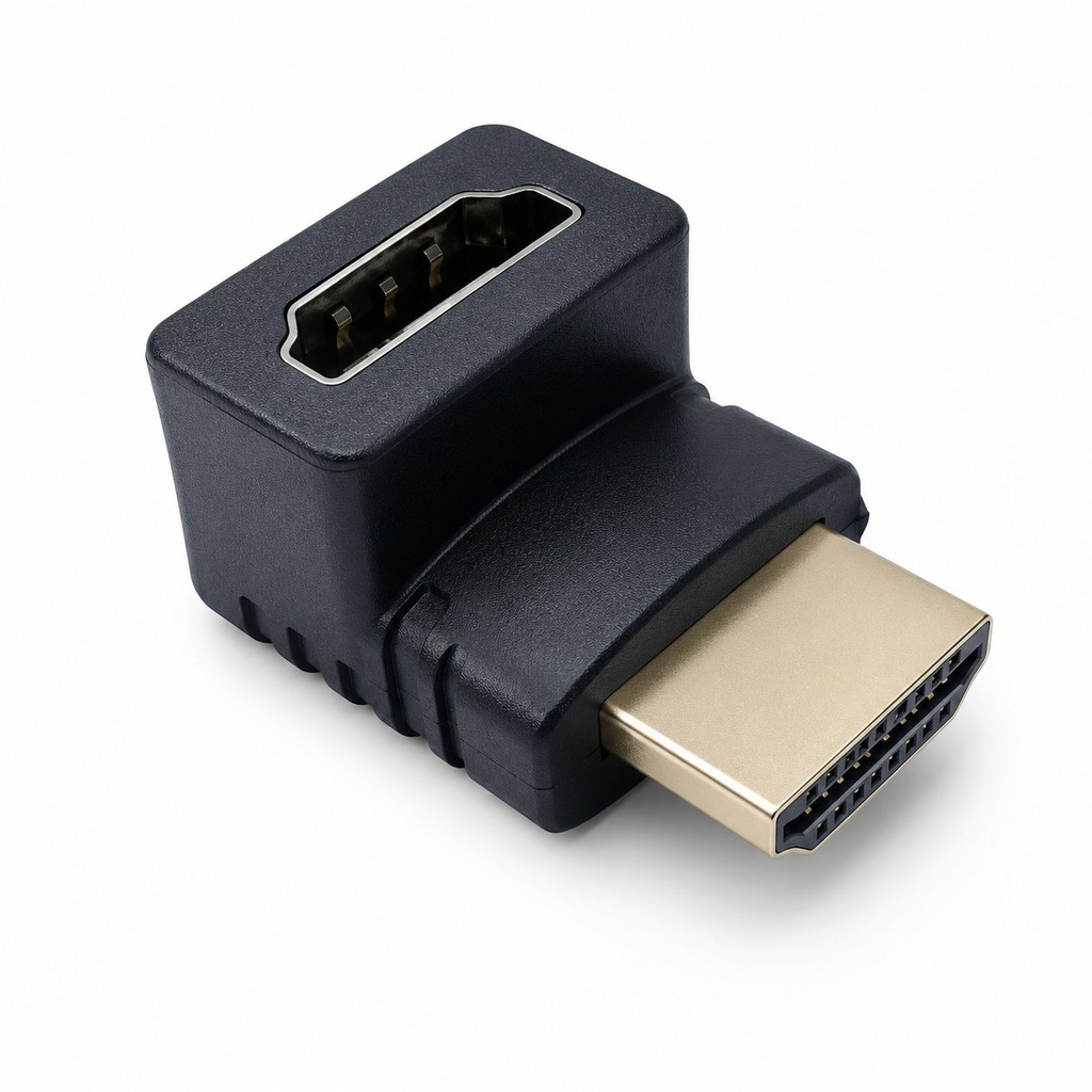 10 Adaptador HDMI L Macho X Fêmea 90 Graus 1.4 P Tv Parede Projetor