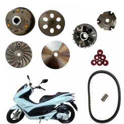 Kit Embreagem Commpletas Pcx 150 Anos 2014 2015 Polia correia Roletes e Embreagens