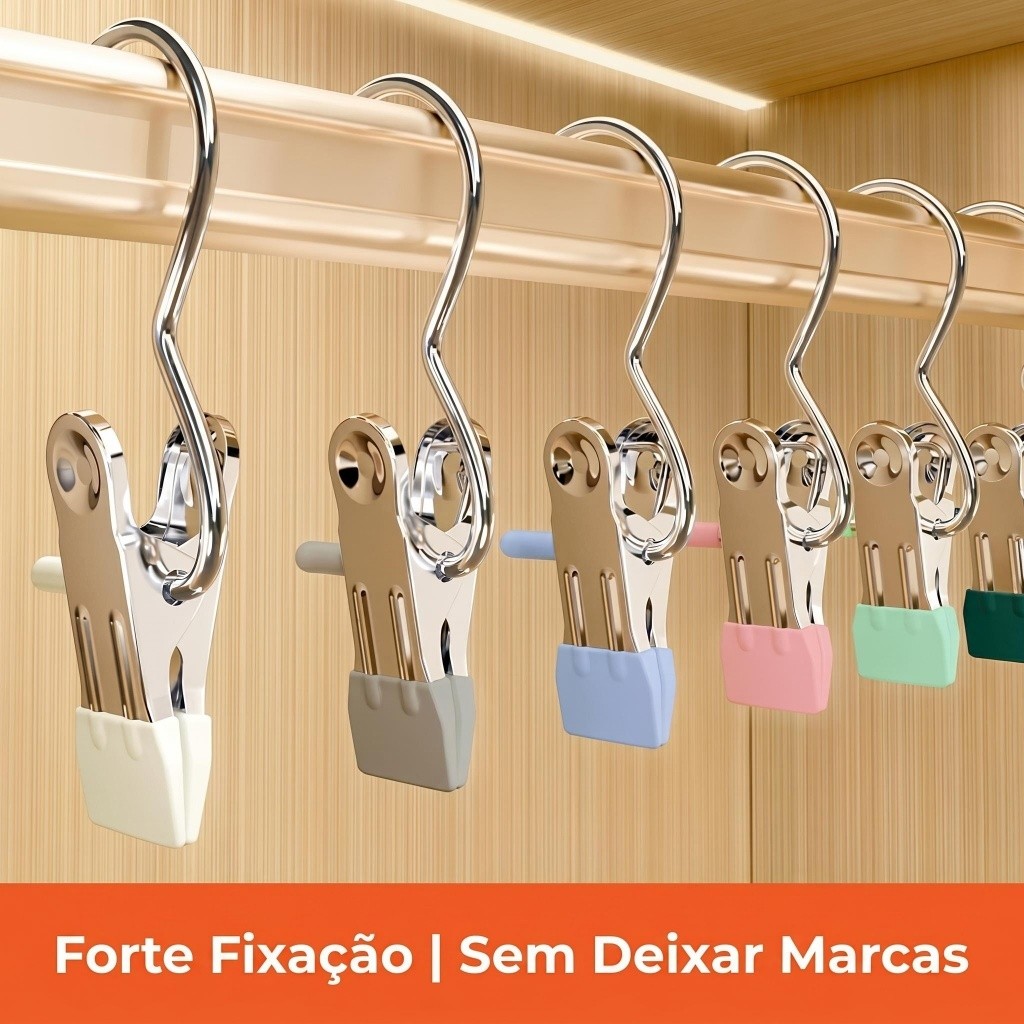 40/20/10un Ganchos Clipes Organizadores, para Chapéu e Calça, Armário e Viagem